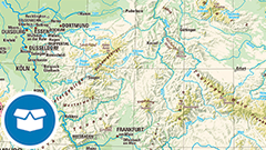 Orohydrographische Karte von Deutschland (OH-A3)